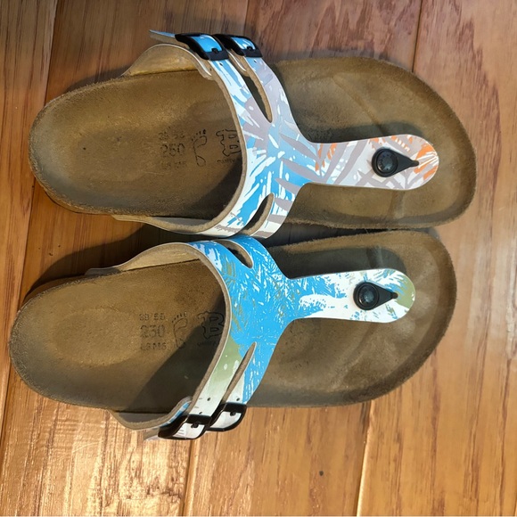 Birki's By Birkenstock Tropical Leather Gizeh T Strap Thong Sandal SZ 39/8.5 - Picture 2 of 6
